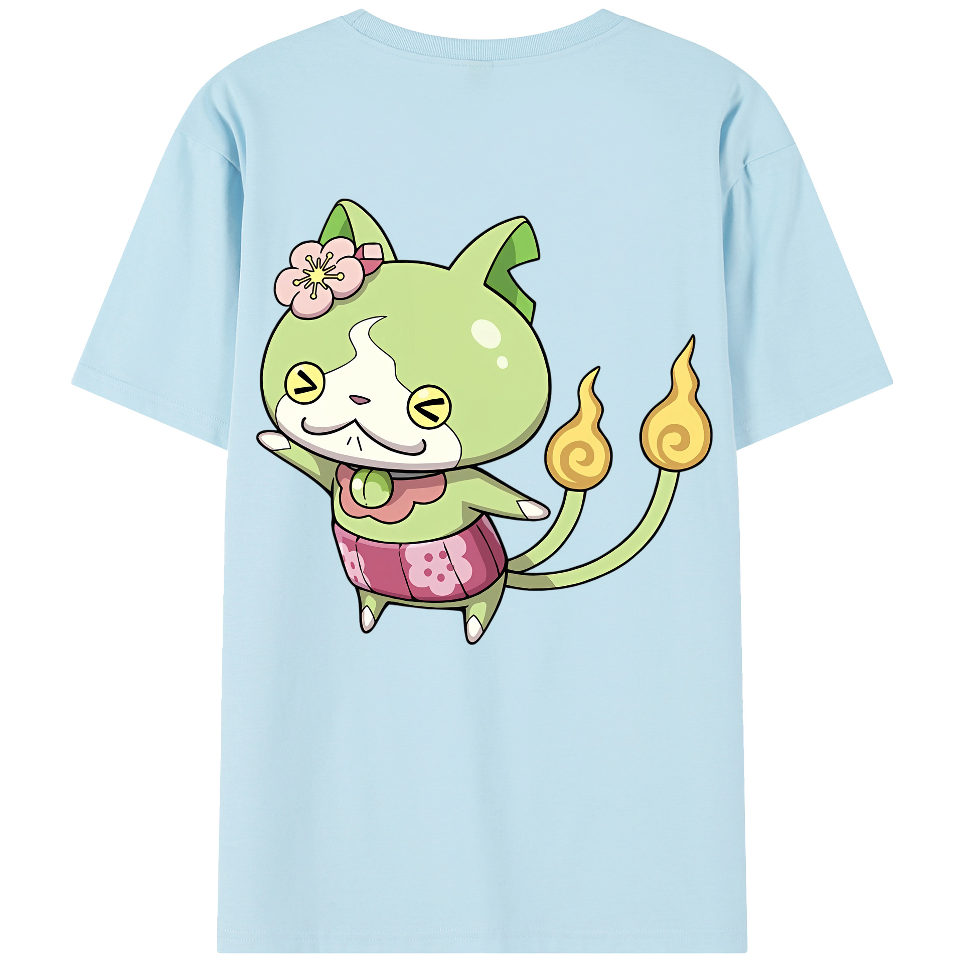 （画像用） 妖怪ウォッチ Yo-kai Watch 綿100％半袖Tシャツ（背面プリント）